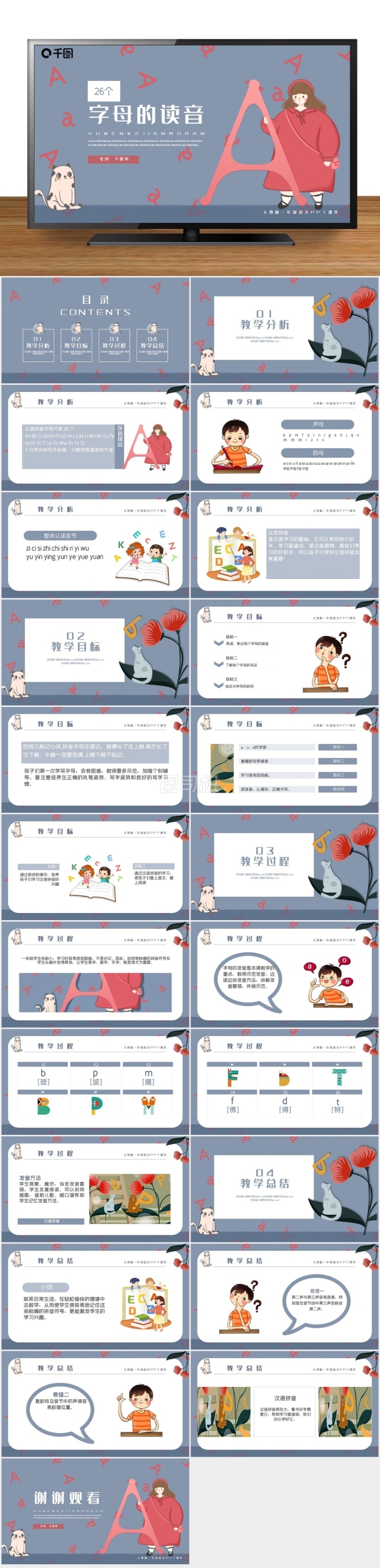 內(nèi)容型語(yǔ)文26個(gè)字母的讀音PPT課件