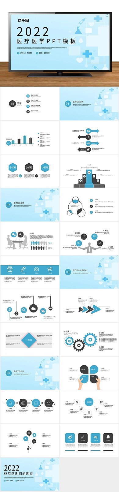 总结工作医疗医学工作汇报PPT
