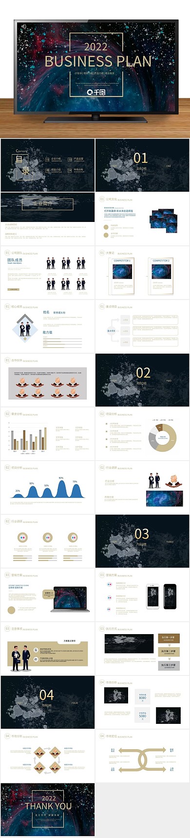 展览展示高端商业计划书PPT
