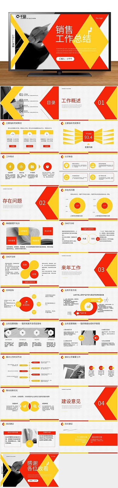 计划项目销售工作总结年终述职汇报
