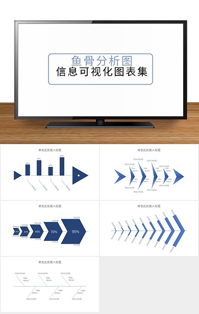 精美制作鱼骨图因果分析PPT
