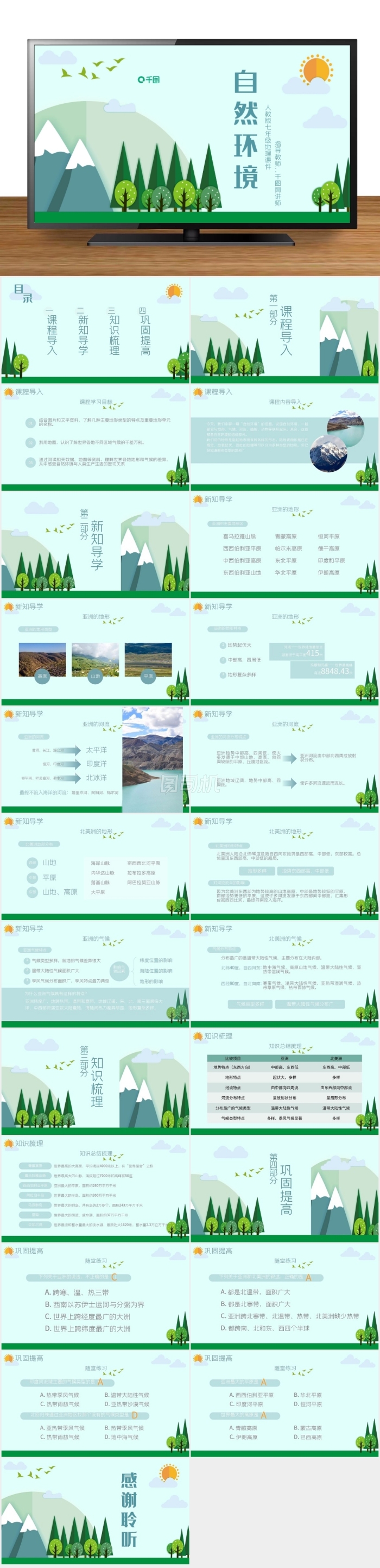 人教版七年級地理自然環(huán)境PPT課件