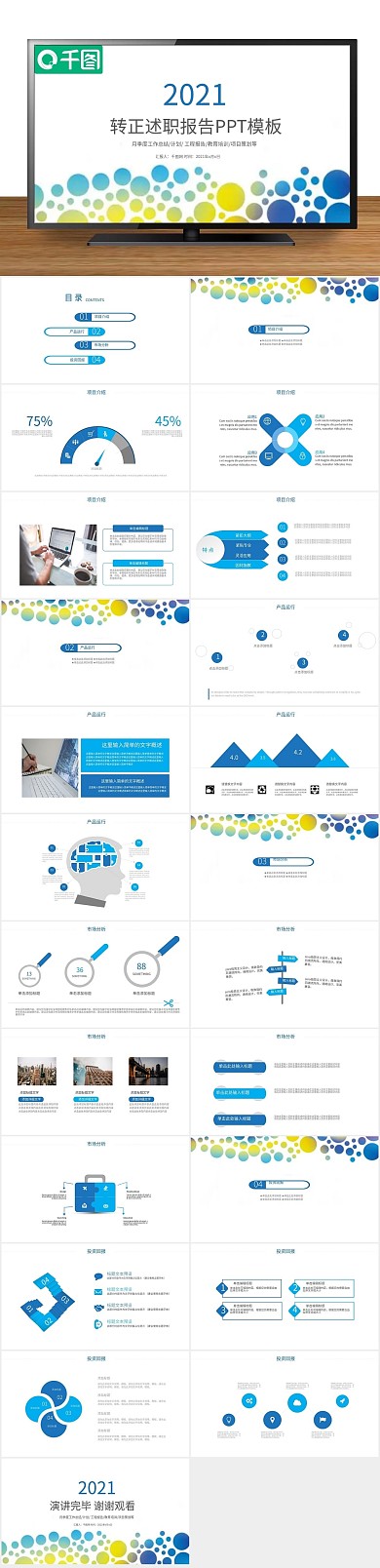 计划项目转正述职报告工作总结PPT