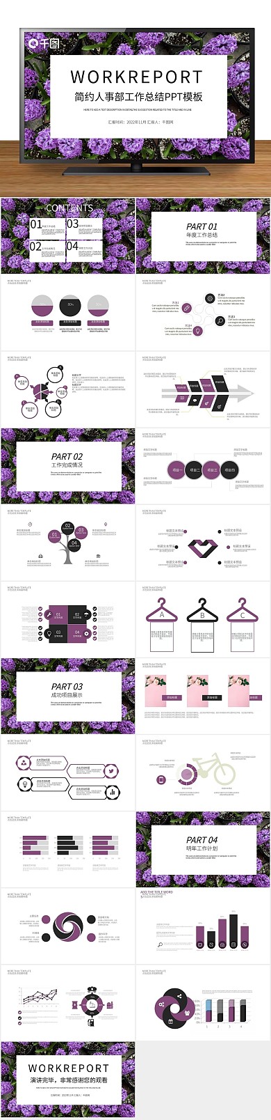 报告会议工作总结工作汇报PPT
