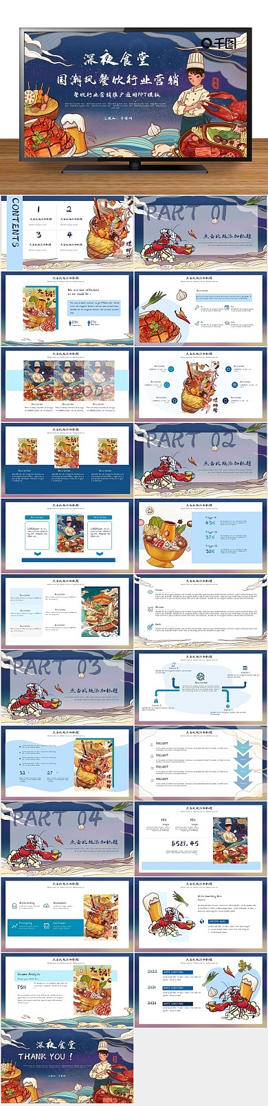 餐饮美食营销推广通用PPT
