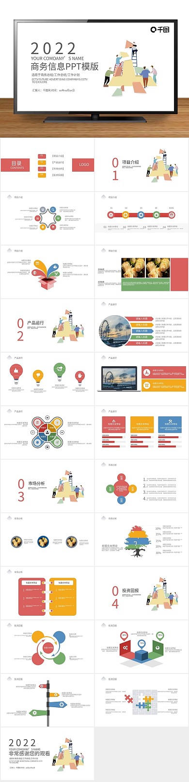 工作汇报年终总结工作总结计划PPT
