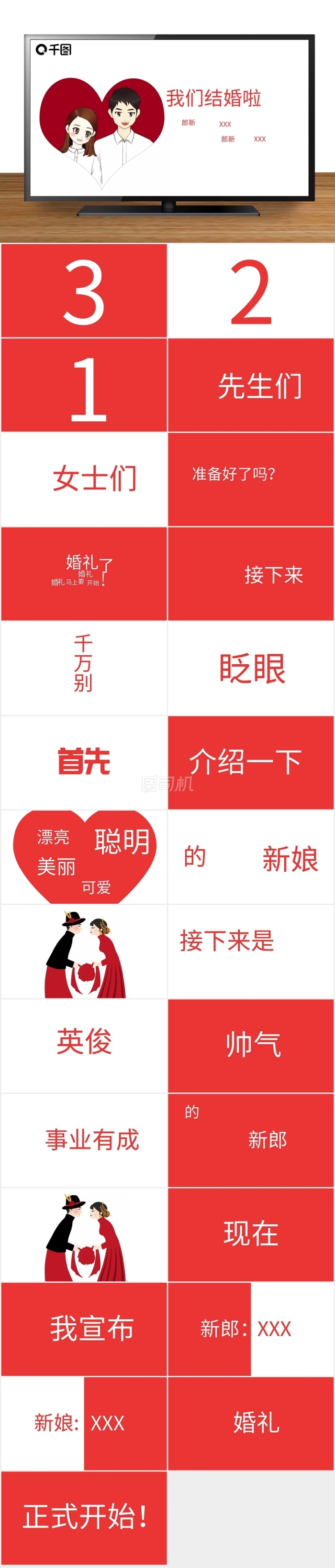 婚禮快閃PPT模板