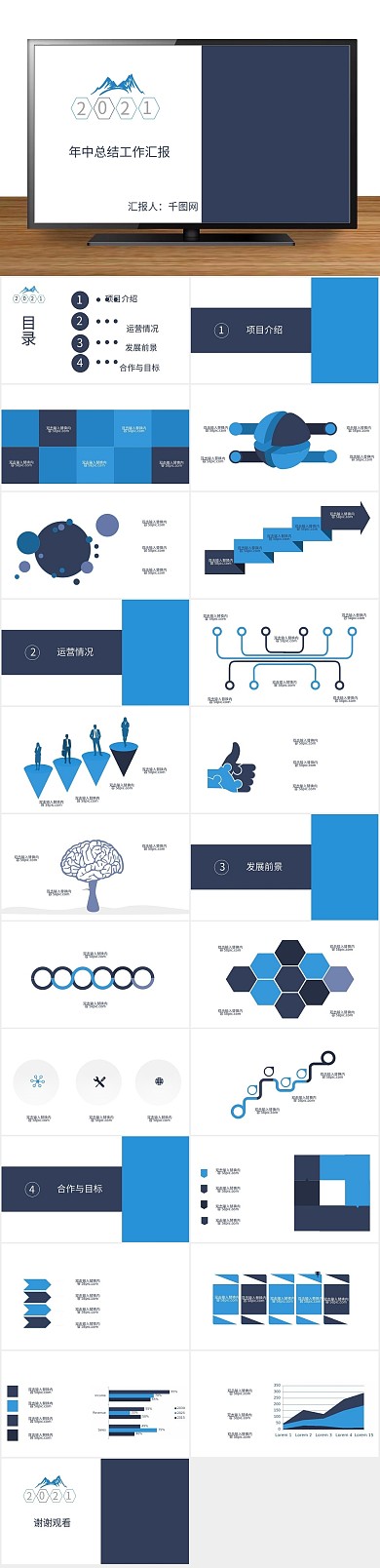 模版计划总结商务PPT
