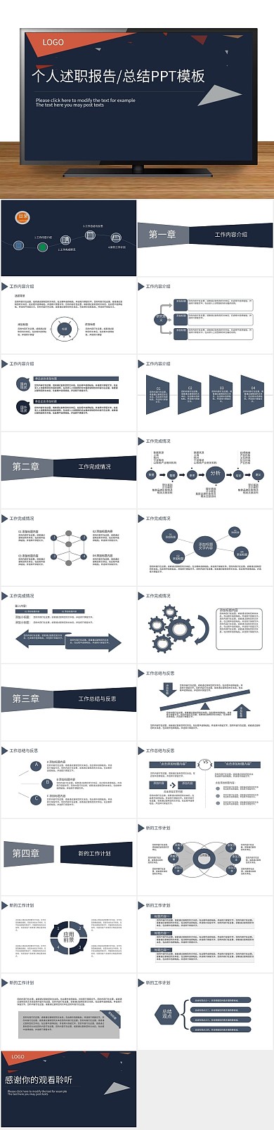 工作汇报个人述职报告/总结PPT
