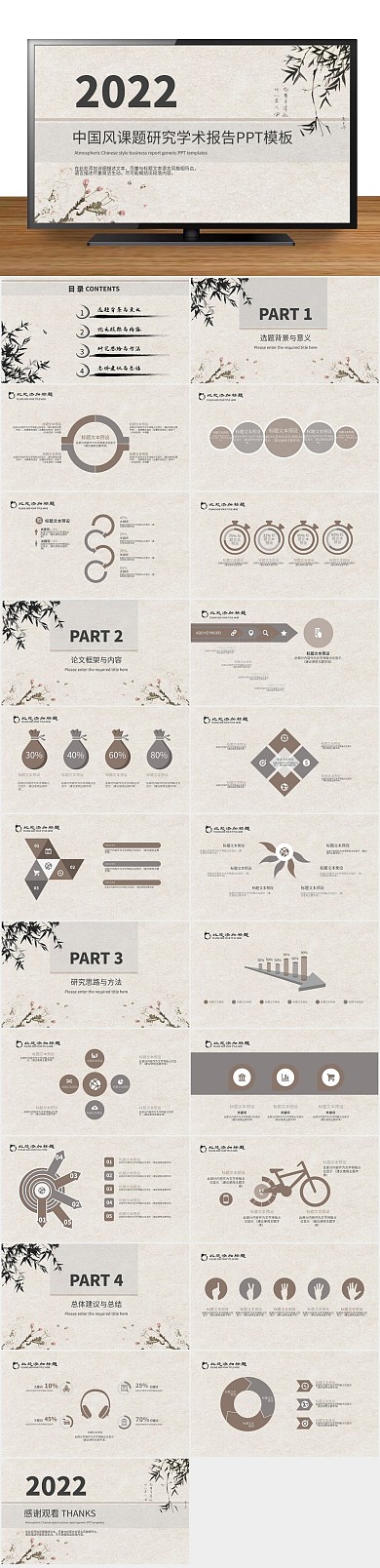 创意商业研究学术报告PPT
