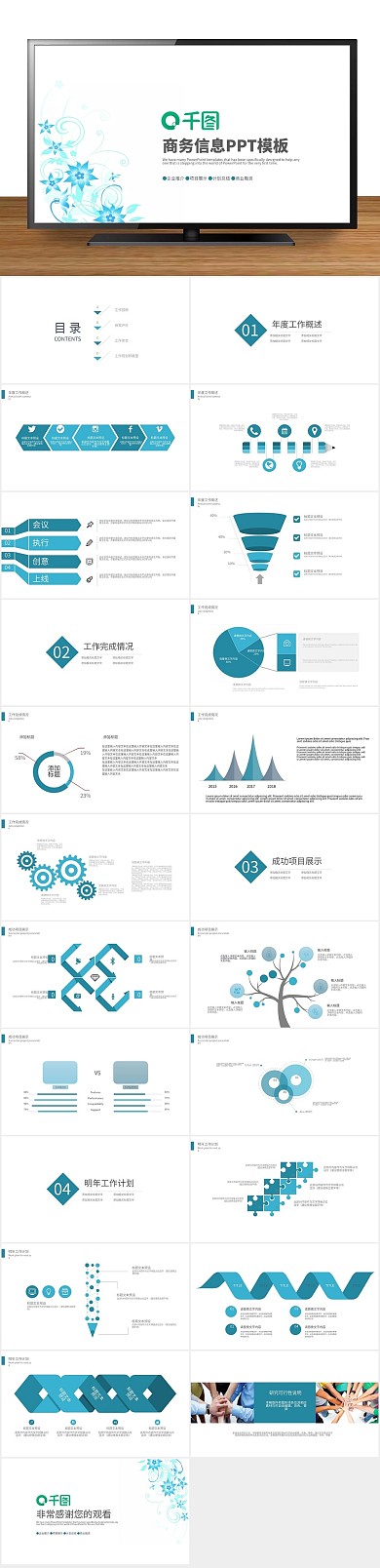 年终总结工作报告计划总结PPT通用
