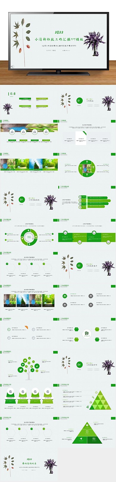 计划商务工作总结述职汇报PPT
