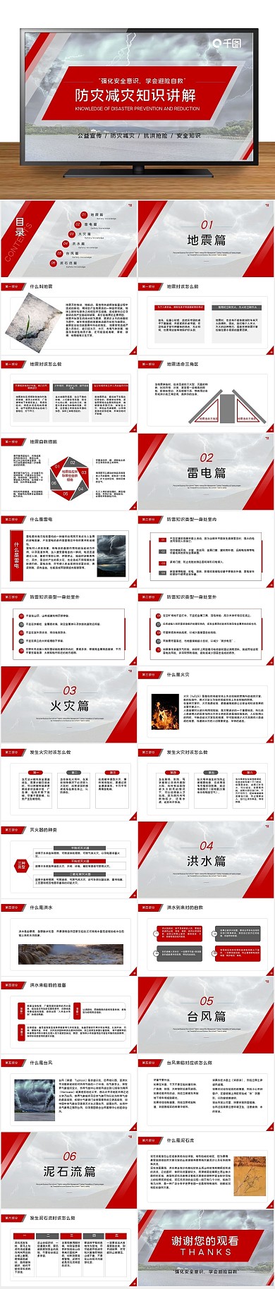 安全培训防灾减灾知识讲解PPT
