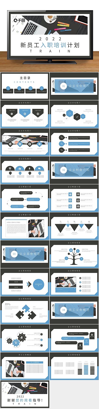商务演讲员工入职培训课件PPT
