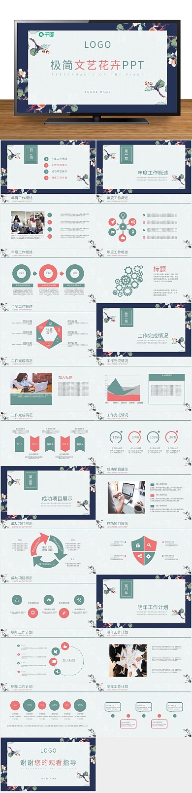 夏季总结风工作汇报述职报告ppt