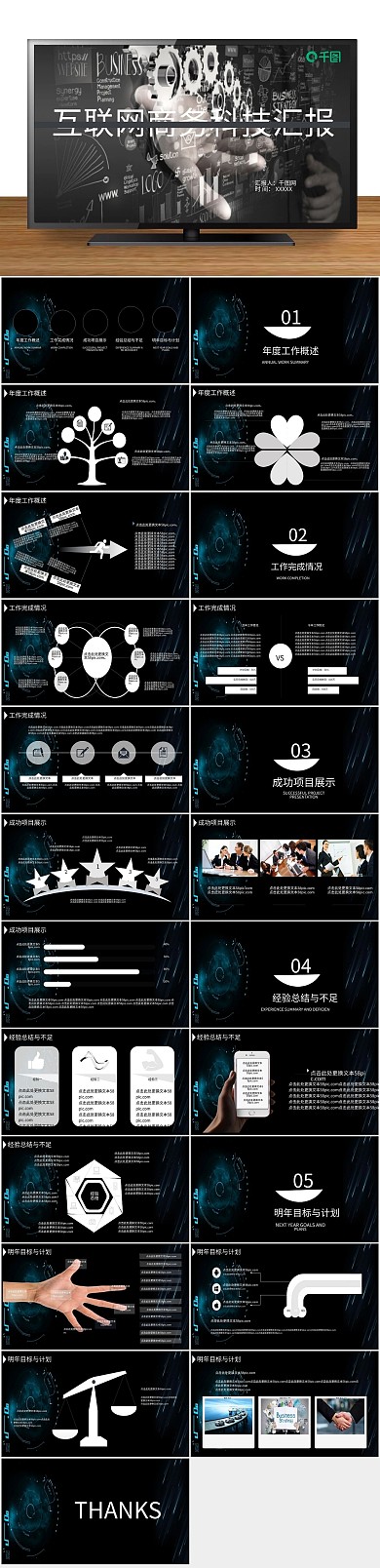 互联网商务科技汇报PPT
