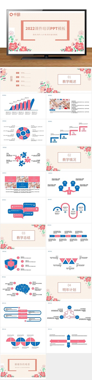小清新2022课件培训PPT
