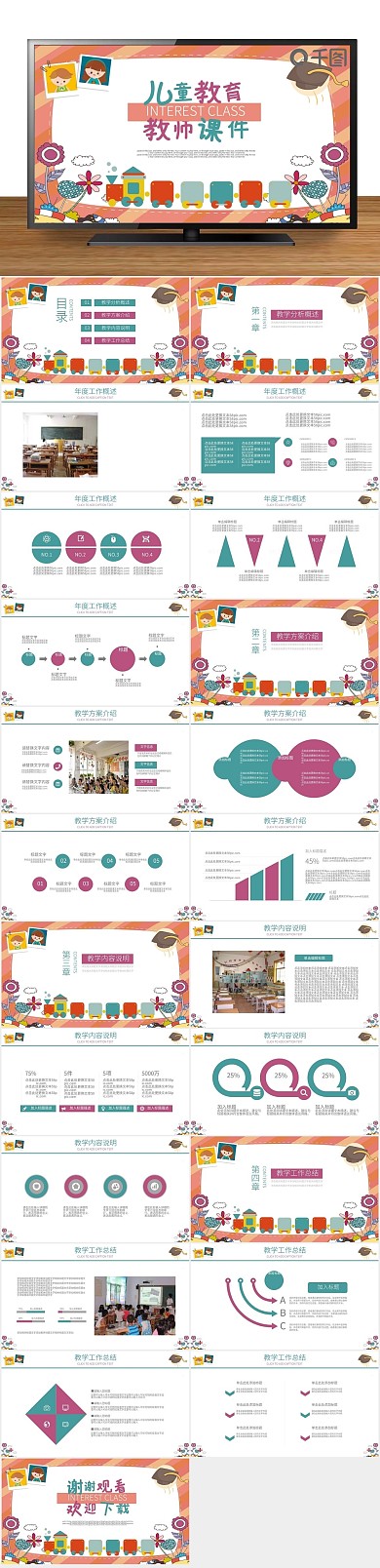 教育培训儿童成长教师课件通用PPT
