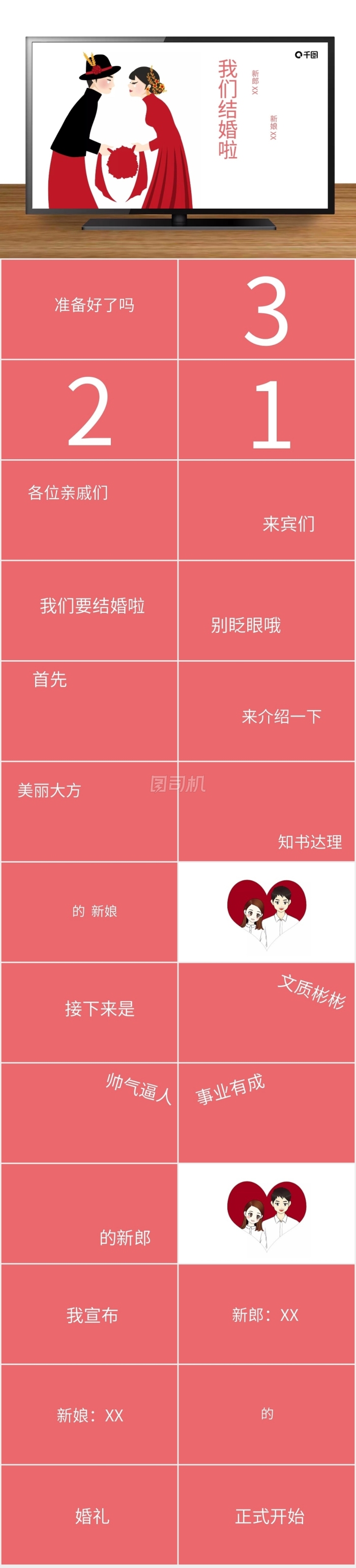 婚禮快閃PPT模板