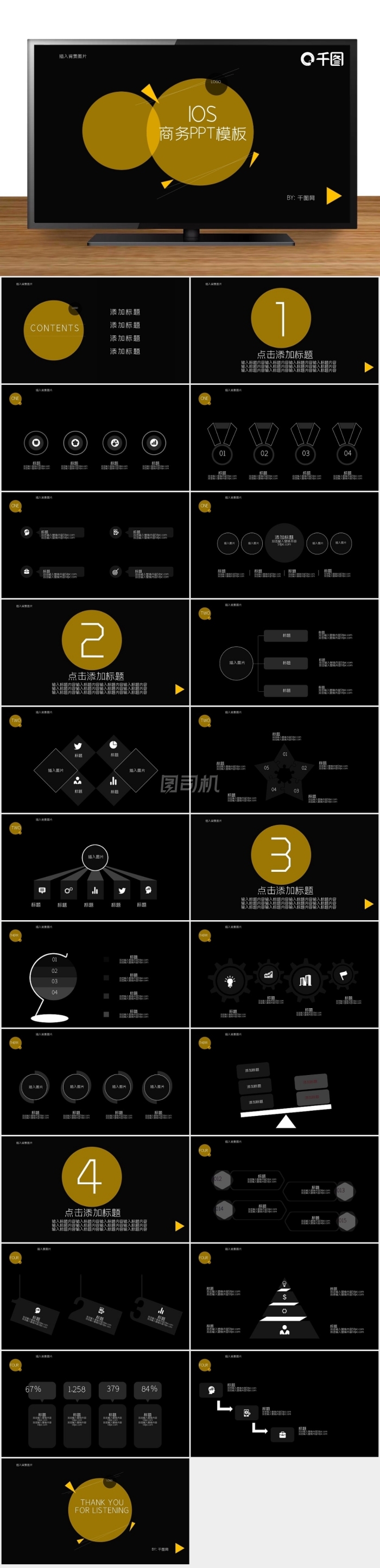 IOS風(fēng)商務(wù)PPT模板