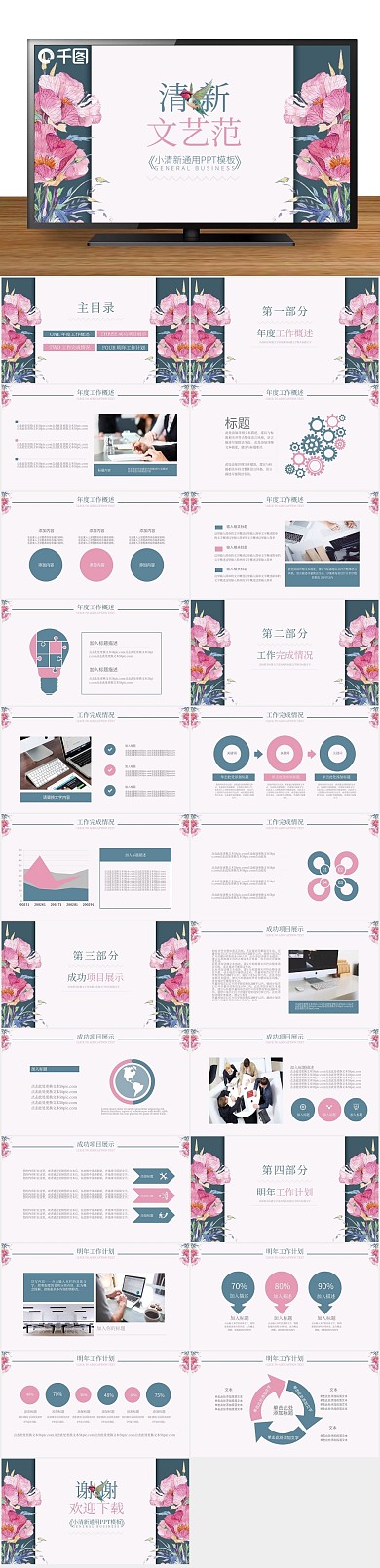 工作汇报计划总结汇报通用ppt
