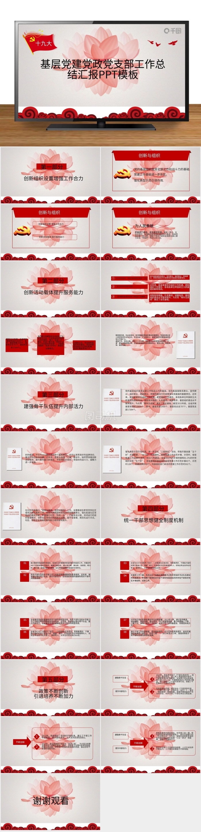 抓基層強基礎(chǔ)謀長遠黨組織建設(shè)匯報ppt模板設(shè)計