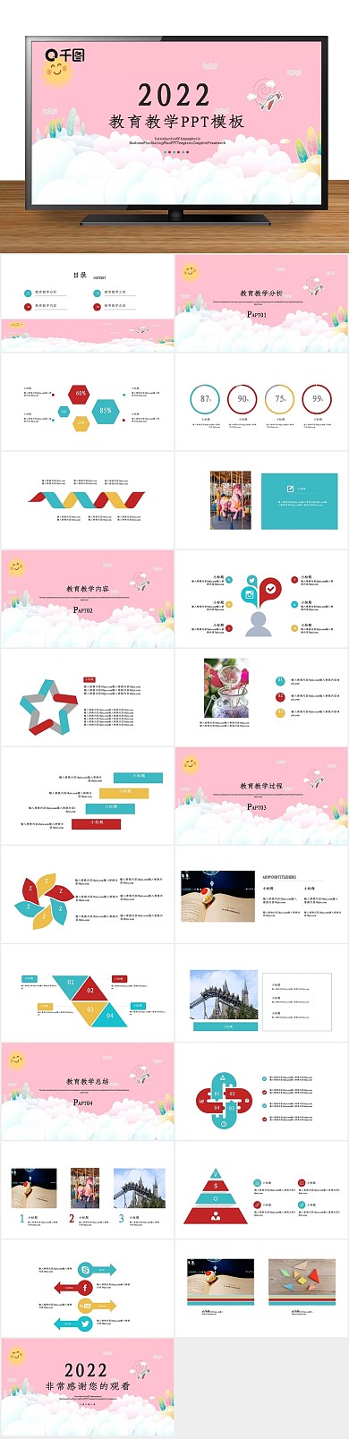 儿童教育讲课教育教学培训课件PPT
