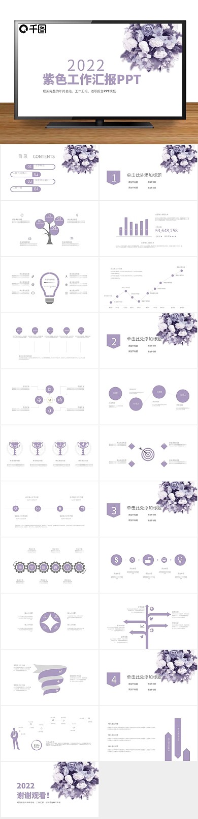 商业计划书几何风工作汇报PPT