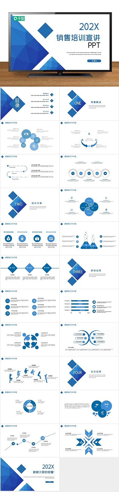 教学课件创意销售培训宣讲PPT
