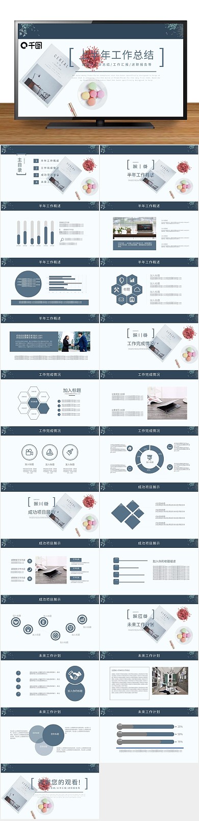 半年工作汇报上半年工作总结汇报PPT
