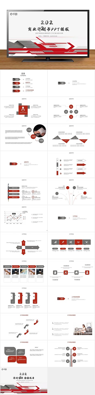 工作总结融资商业项目计划书PPT
