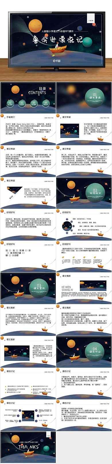 培训教育鲁宾逊漂流记PPT课件
