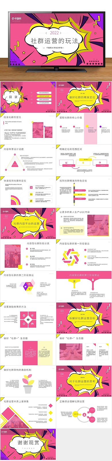 所有元素波点波普风社群运营的玩法
