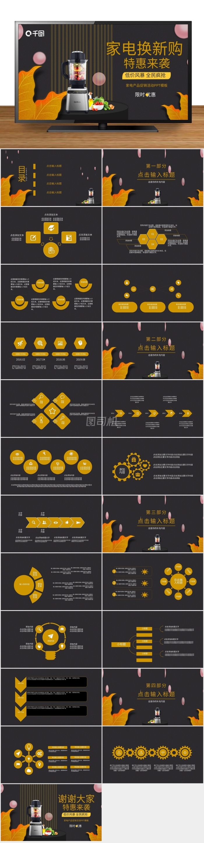簡約家電產(chǎn)品促銷活動(dòng)策劃PPT模板