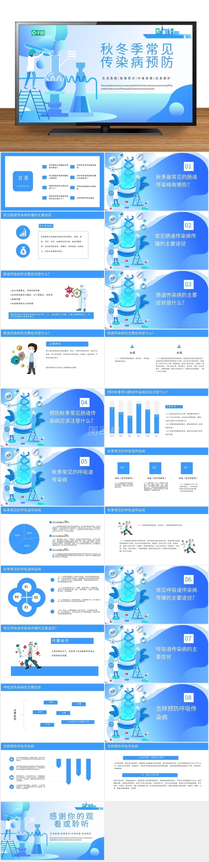 秋冬季常見傳染病預防知識教育培訓