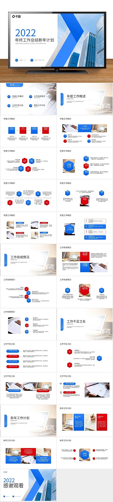 报告工作汇报工作总结新年计划PPT

