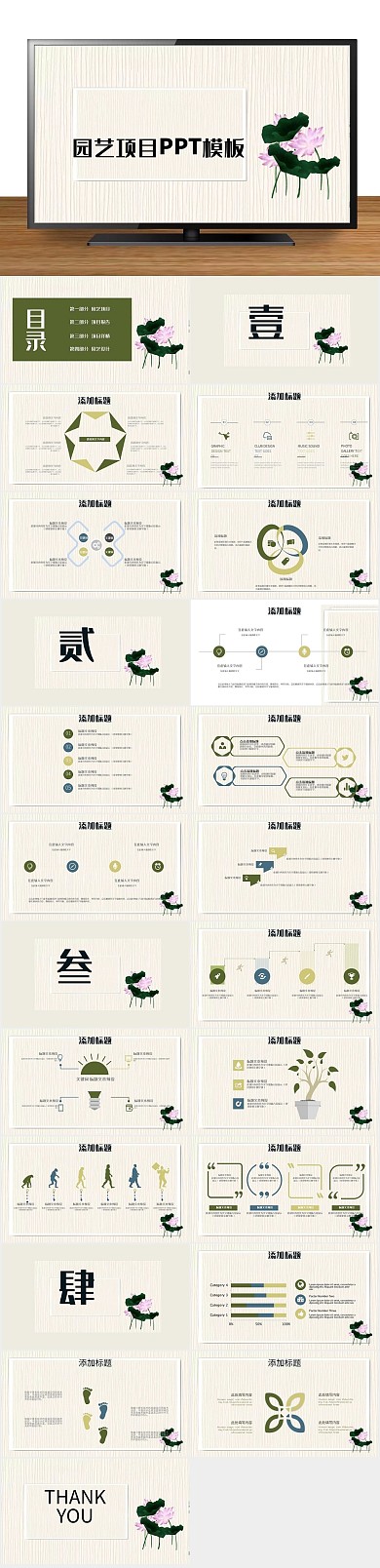 创意工作汇报园艺项目商业计划书PPT
