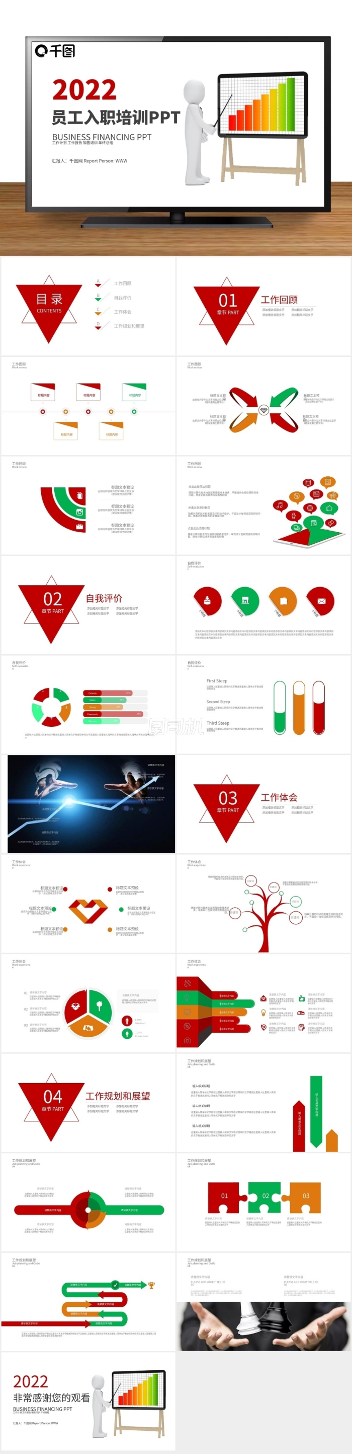 2022簡(jiǎn)約時(shí)尚新入職員工培訓(xùn)ppt貼圖