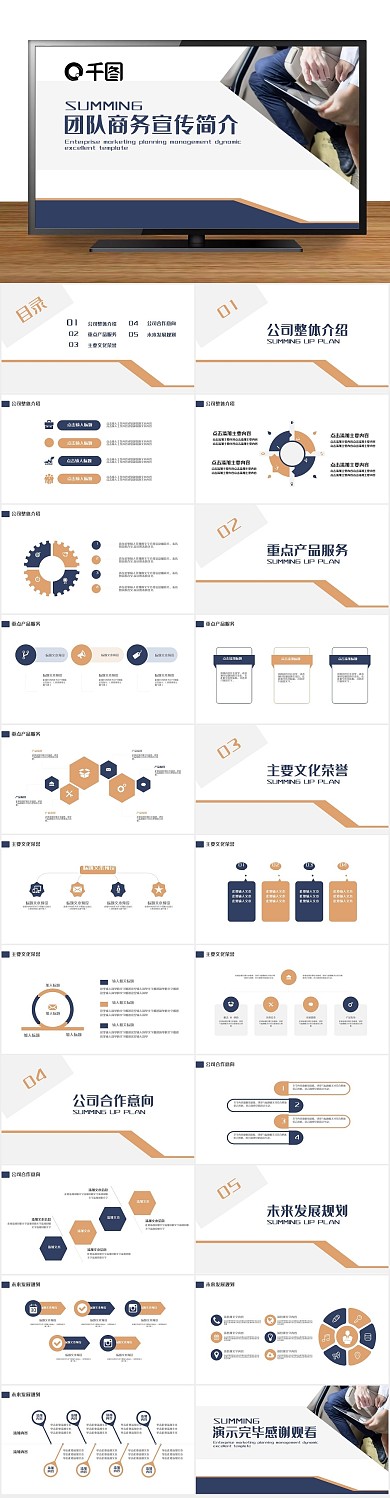 商业计划书团队商务宣传简介PPT

