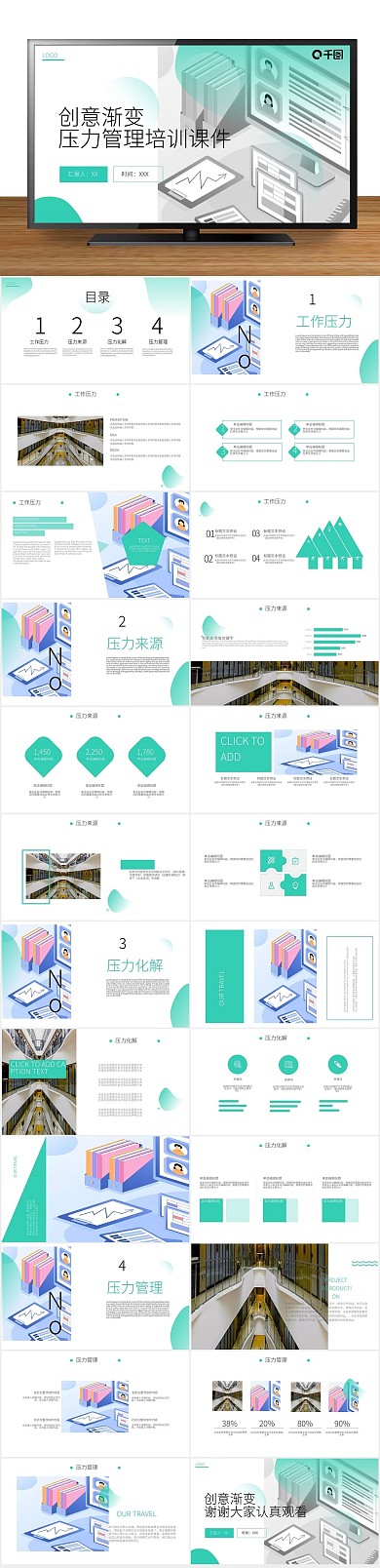 员工高档压力管理培训课件PPT
