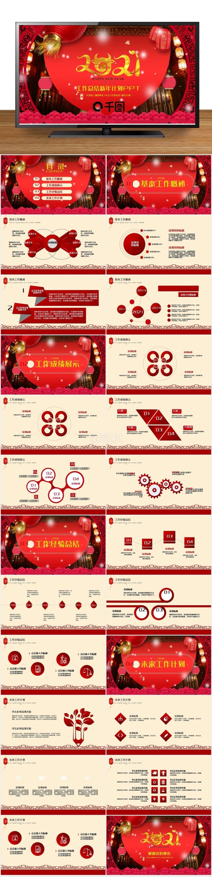 202x開門紅年終工作總結(jié)新年計(jì)劃PPT
