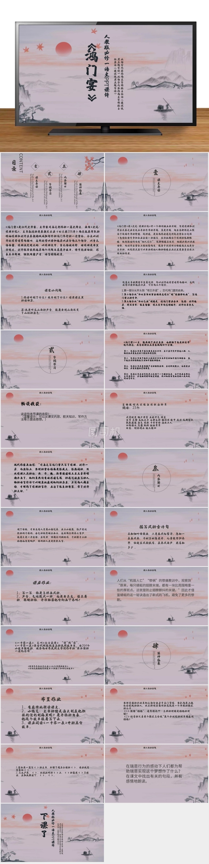 54人教版必修一語文鴻門宴PPT課件