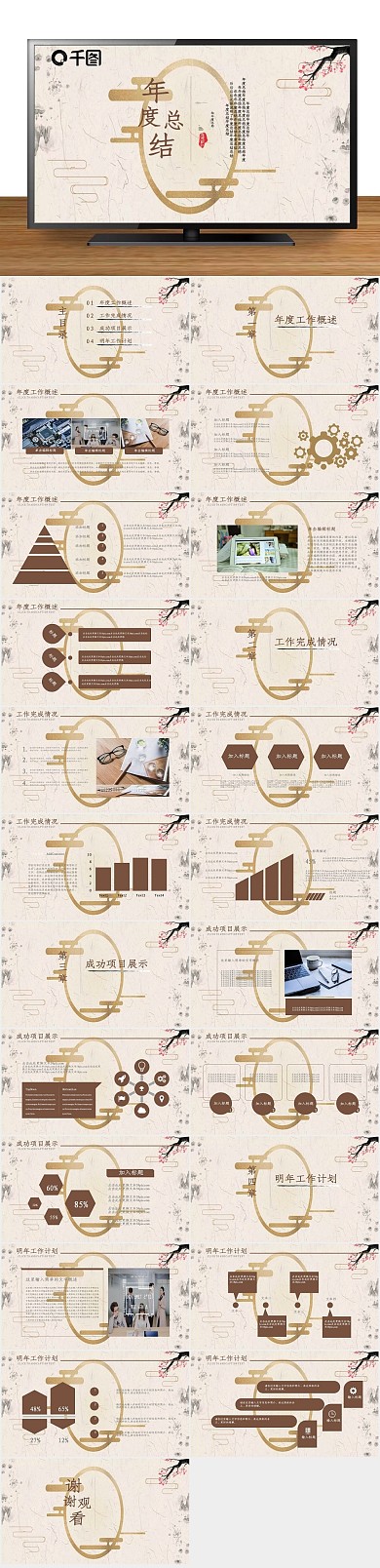 工作汇报计划通用年度总结汇报PPT
