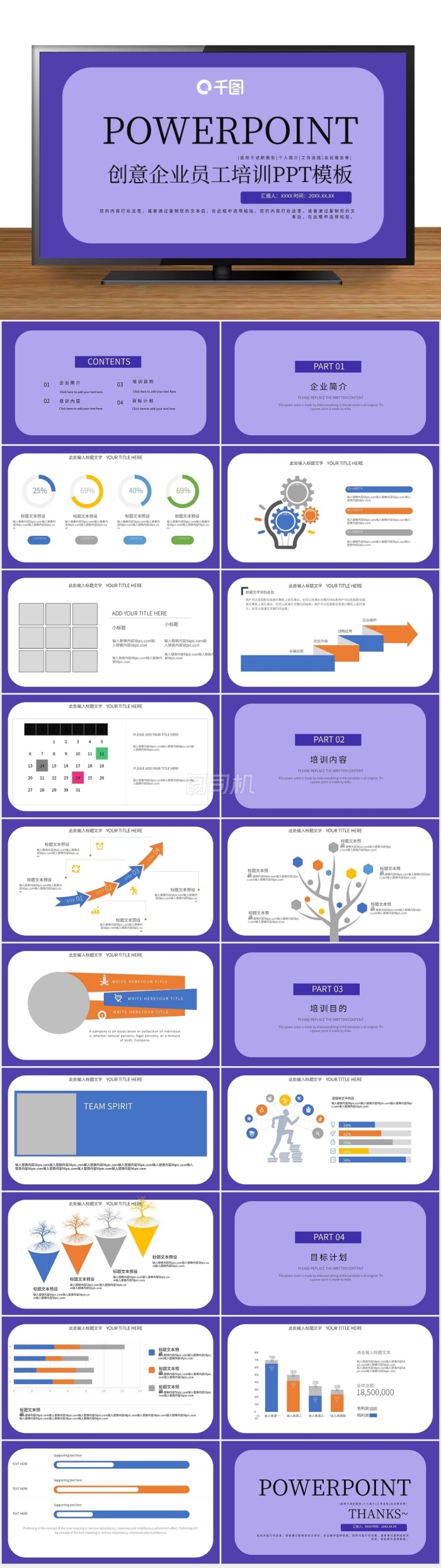 創(chuàng)意企業(yè)員工培訓(xùn)PPT模板