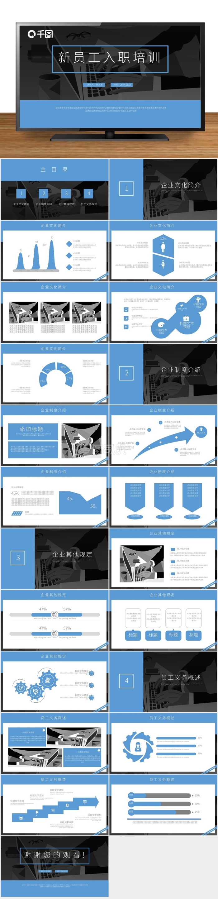 簡約風(fēng)通用新員工入職培訓(xùn)計劃PPT模板