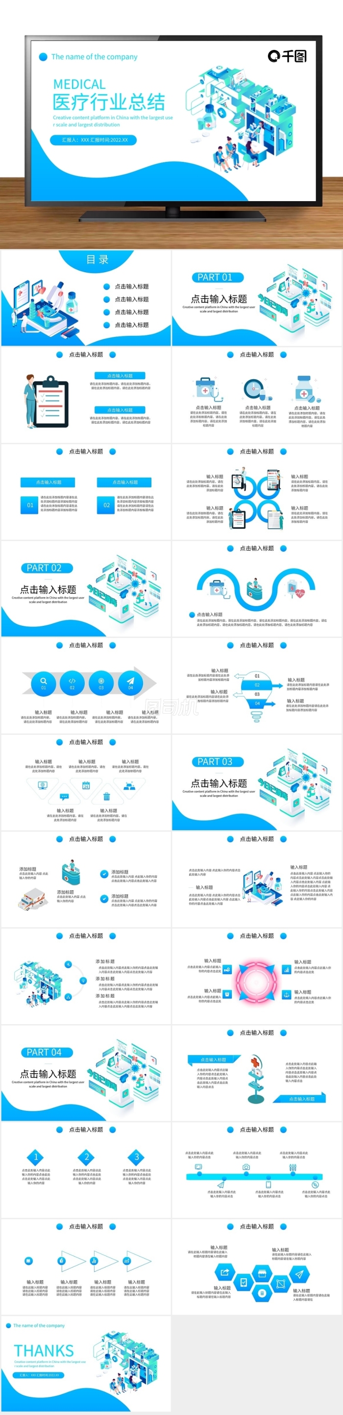 醫(yī)療行業(yè)臨床報(bào)告通用PPT