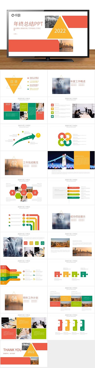 企业年终公司商务年终总结PPT

