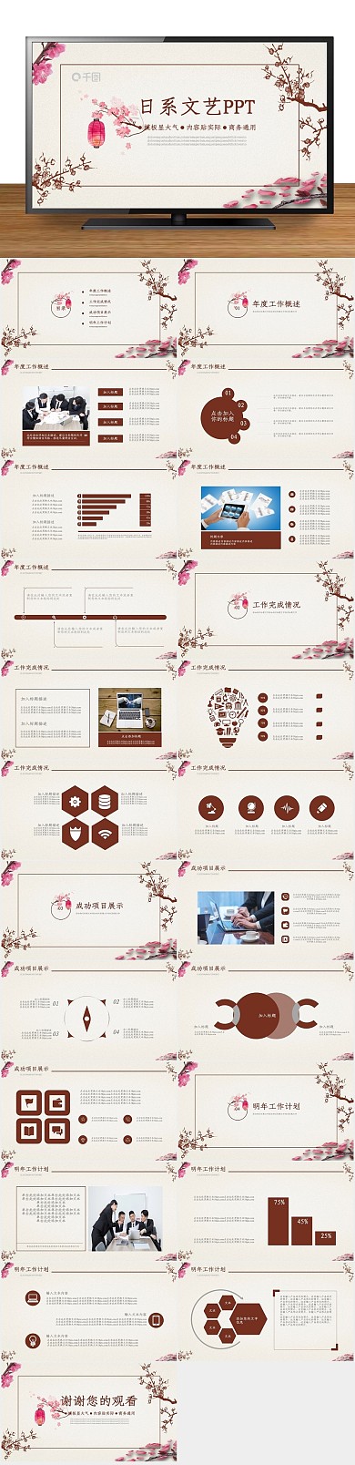 总结述职汇报通用动态ppt
