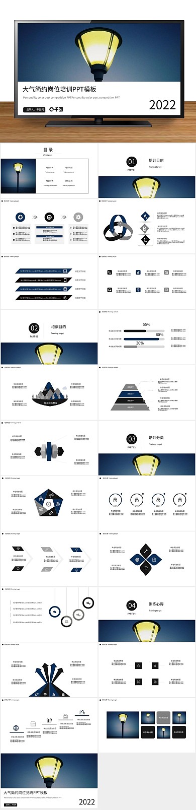课件商务岗位培训培训通用ppt制作
