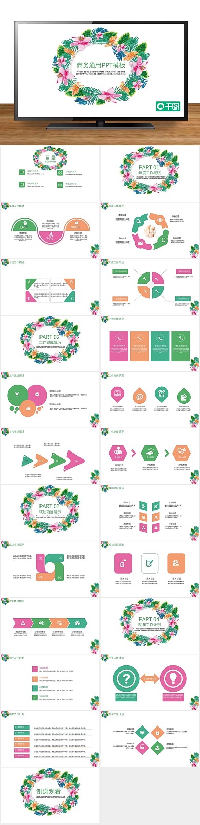 简约实用总结报告商务通用PPT
